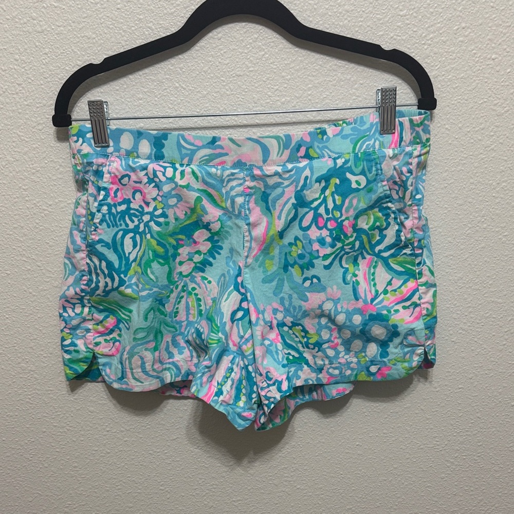 Lilly Pulitzer Blue and Pink Athletic Shorts